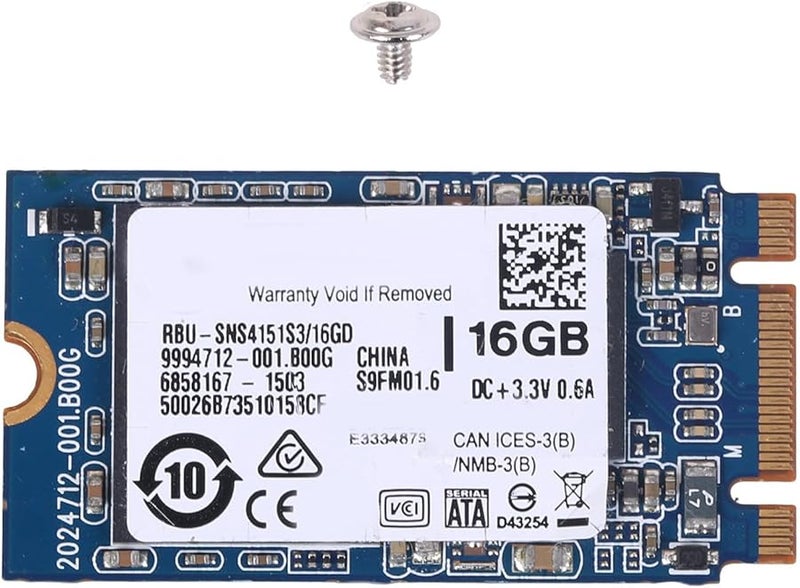 M.2 2242 16GB Metal Hard Drive 800MB/s Read Speed for PC Upgrades - Image 1